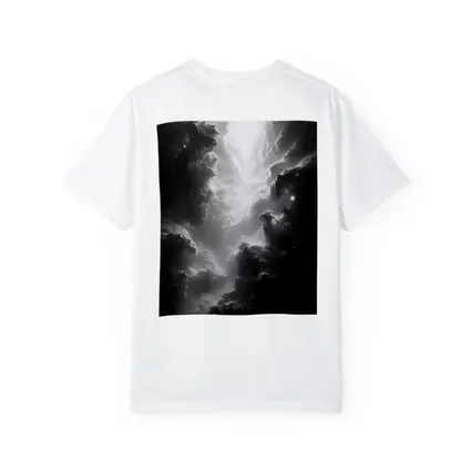 Black and White Nebula Space Galaxy Art