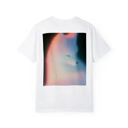 Arctic Fox Glowing Soft Pastel Dark Background
