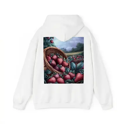 Strawberry Harvest Basket Farm Field Art