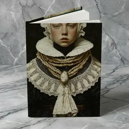 Renaissance Portrait Girl Dark Oil Painting