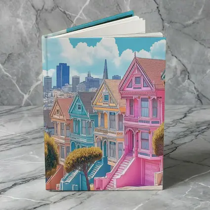 San Francisco Painted Ladies Victorian Houses Art