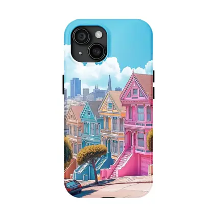 San Francisco Painted Ladies Victorian Houses Art