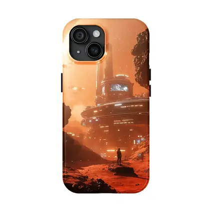 Sci-Fi Mars Colony Base Space Explorer