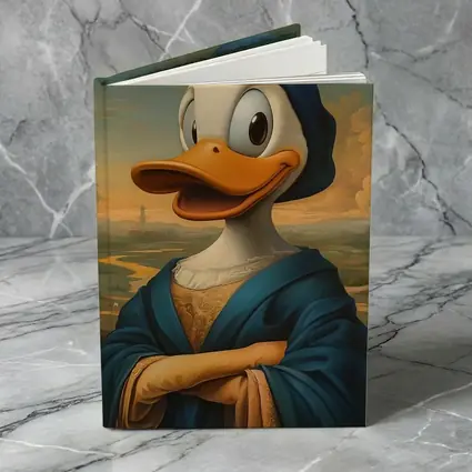 Donald Duck Mona Lisa Renaissance Portrait Painting