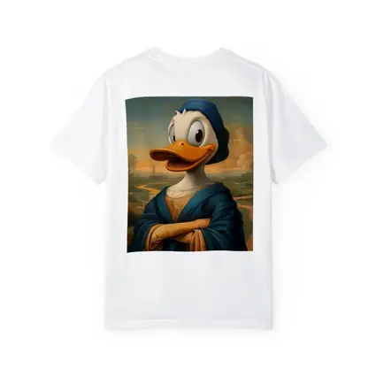 Donald Duck Mona Lisa Renaissance Portrait Painting