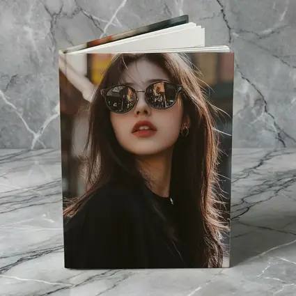 Young Asian Woman Sunglasses Urban Street Background