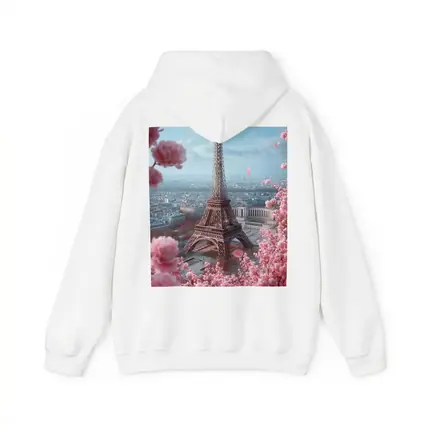 Eiffel Tower Paris Pink Cherry Blossoms Spring