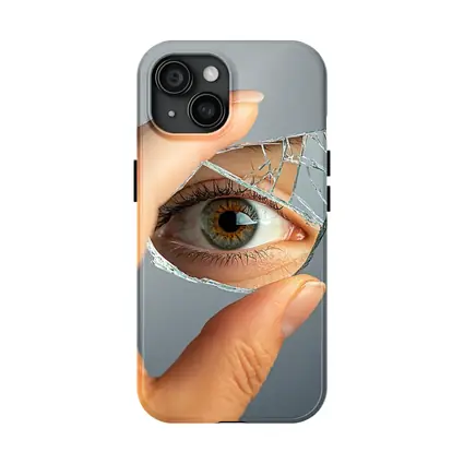 Eye Reflection In Broken Mirror Shard