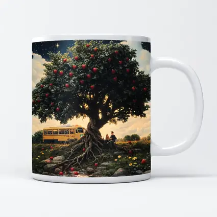 Strawberry Tree Couple Bus Starry Night