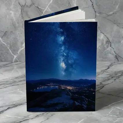 Milky Way Over Mountain City Night