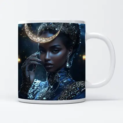 Moon Goddess Queen Dark Fantasy Portrait