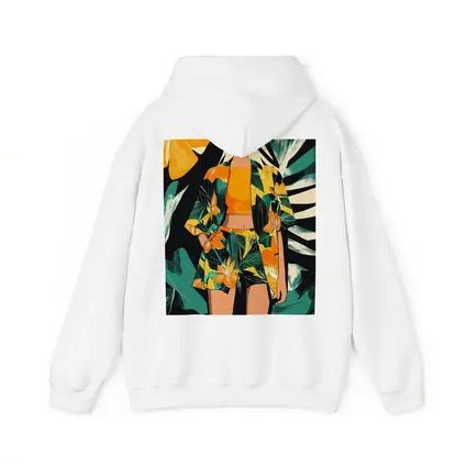 Tropical Floral Fashion Illustration Bold Graphic
