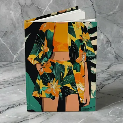 Tropical Floral Fashion Illustration Bold Graphic