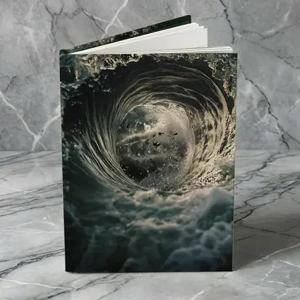 Ocean Wave Tunnel With Birds Inside