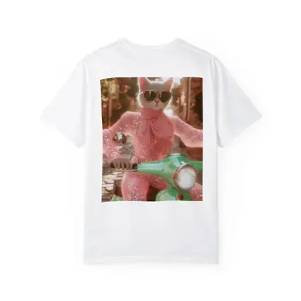 White Cat Sunglasses Pink Glitter Scooter Street