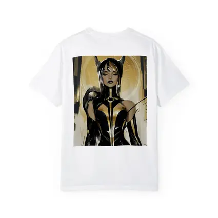 Egyptian Goddess Black Gold Comic Art