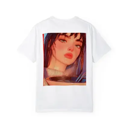 Anime Girl Eating Ramen Bowl Art