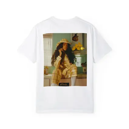 Woman Yellow Plaid Suit Retro Kitchen
