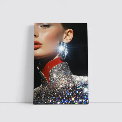 Glamour Woman Diamond Earring Glitter Fashion