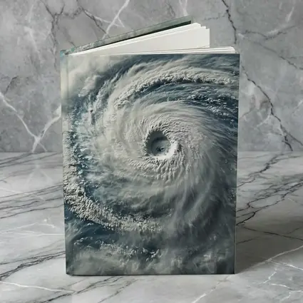 Hurricane Eye Aerial View Ocean Storm