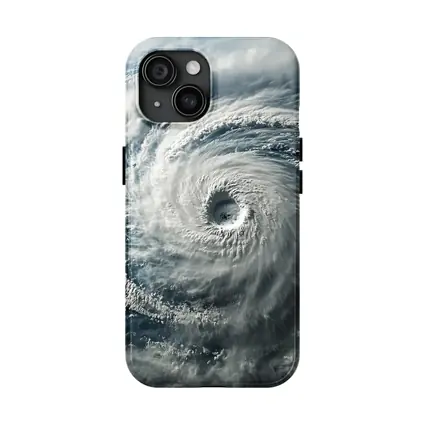 Hurricane Eye Aerial View Ocean Storm