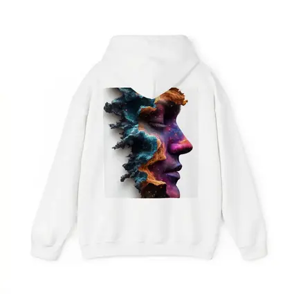 Cosmic Galaxy Woman Face Double Exposure Art