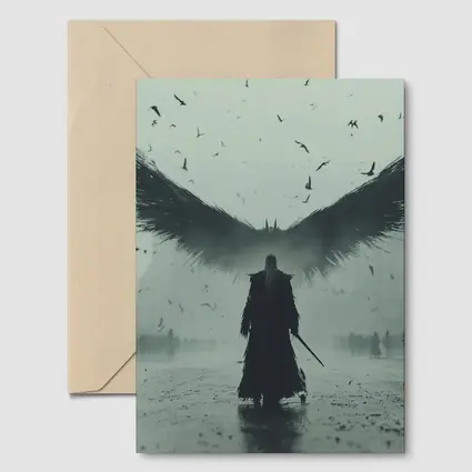 Dark Angel Warrior Misty City Foggy