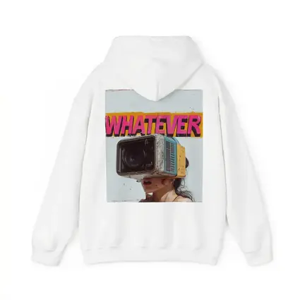 Whatever Retro Camera Head Woman Art