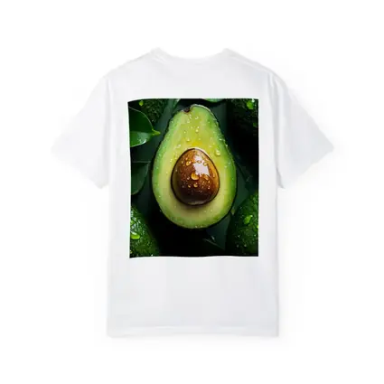 Fresh Avocado Halved With Water Droplets
