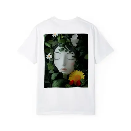 Serene Woman Face Surrounded By Flowers