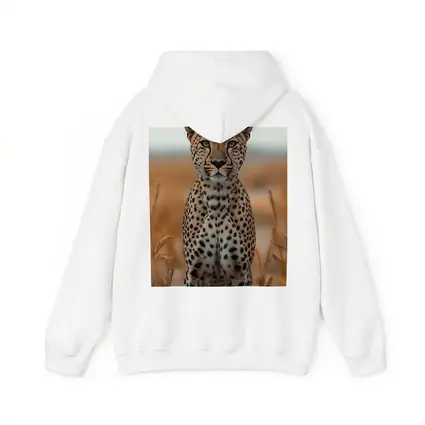 Leopard Standing In Golden Savanna Grass