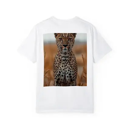 Leopard Standing In Golden Savanna Grass