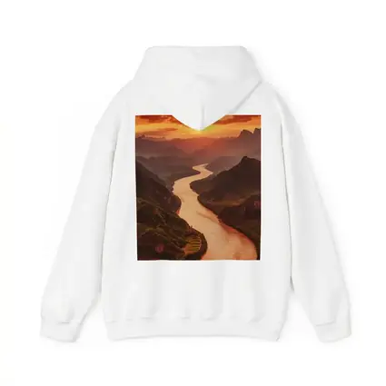 Winding River Valley Sunset Mountain Landscape