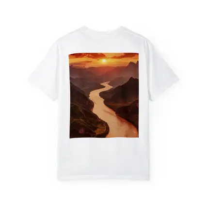 Winding River Valley Sunset Mountain Landscape