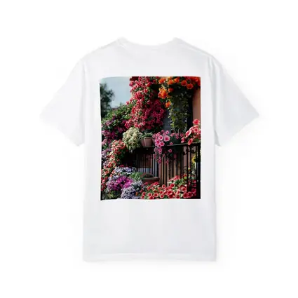 Colorful Flower Garden Balcony Mediterranean House