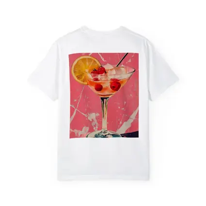 Pink Cocktail Glass Retro Pop Art