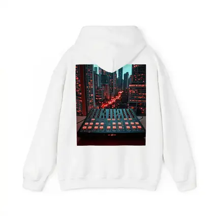 DJ Mixer Controller City Skyline Night