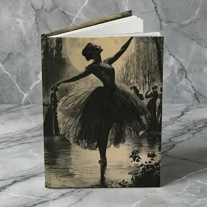 Ballerina Dancing Under Full Moon Night