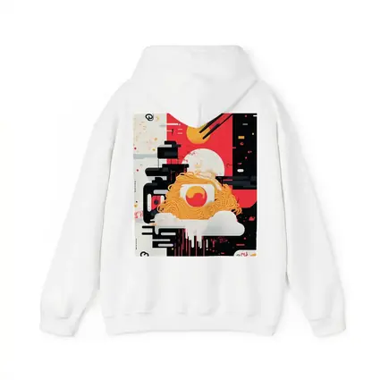 Ramen Bowl Graphic Art Red Black