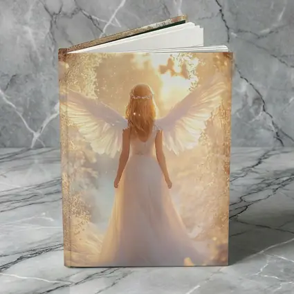 Angel Wings Girl Golden Dreamy Forest