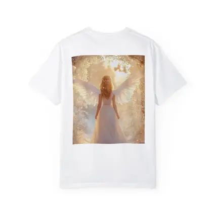 Angel Wings Girl Golden Dreamy Forest