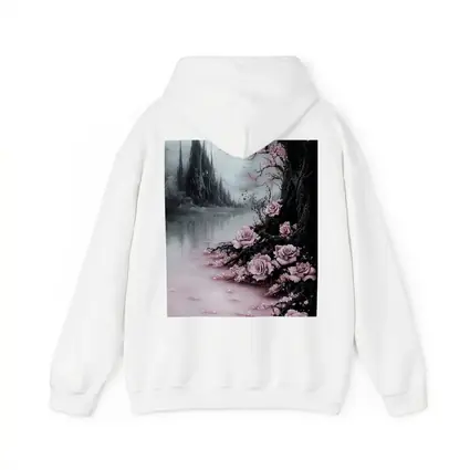 Gothic Dark Fantasy Roses Cherry Blossoms Castle