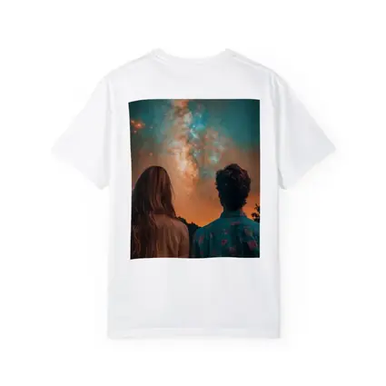 Couple Watching Milky Way Galaxy Night Sky