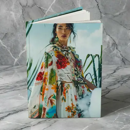 Floral Print Woman Snow Winter Fashion