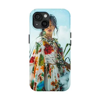 Floral Print Woman Snow Winter Fashion
