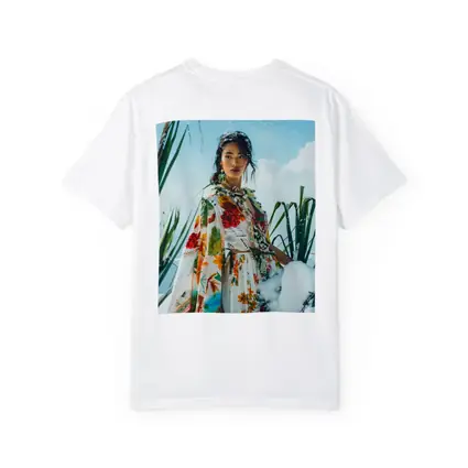 Floral Print Woman Snow Winter Fashion