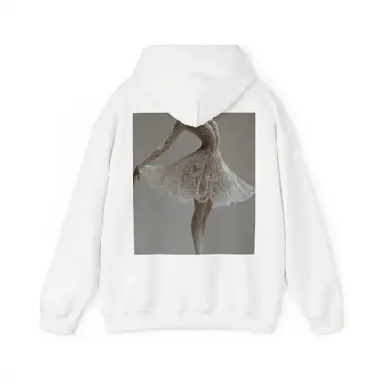 White Ballerina Dancing En Pointe Minimal