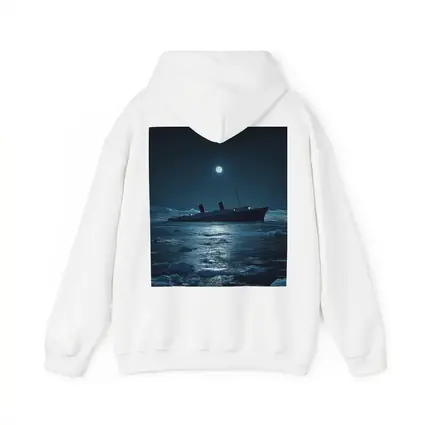 Titanic Ship Sinking Icy Ocean Moonlit Night