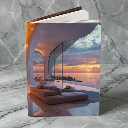 Luxury Cave Interior Ocean Sunset View