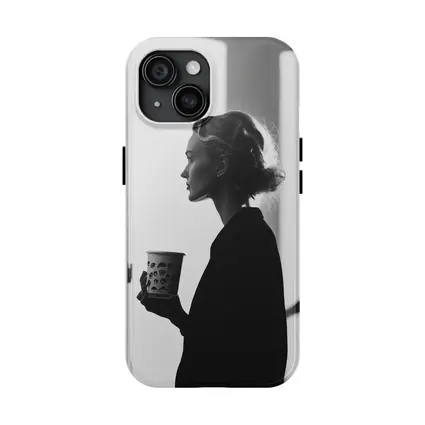 Woman With Coffee Cup By Window